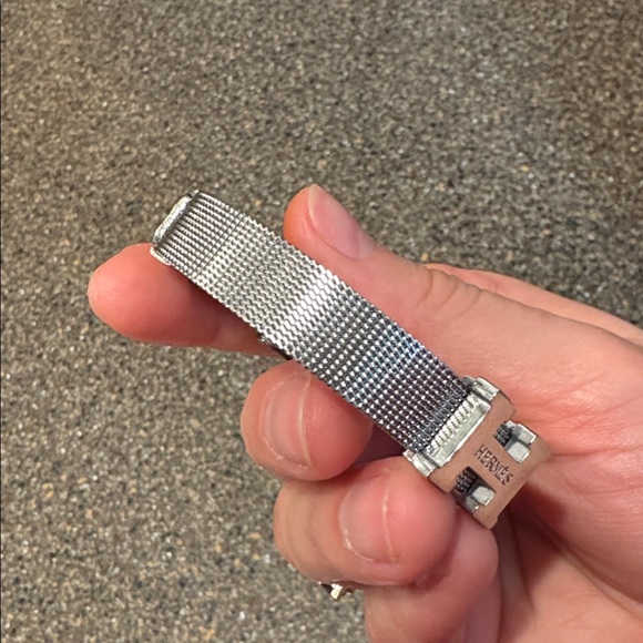 Hermes silver Upcycled Mesh Bracelet - Picture 5 of 9